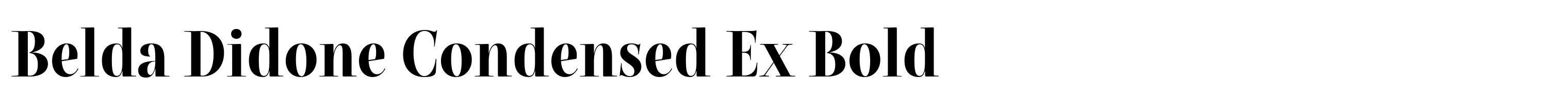 Belda Didone Condensed Ex Bold